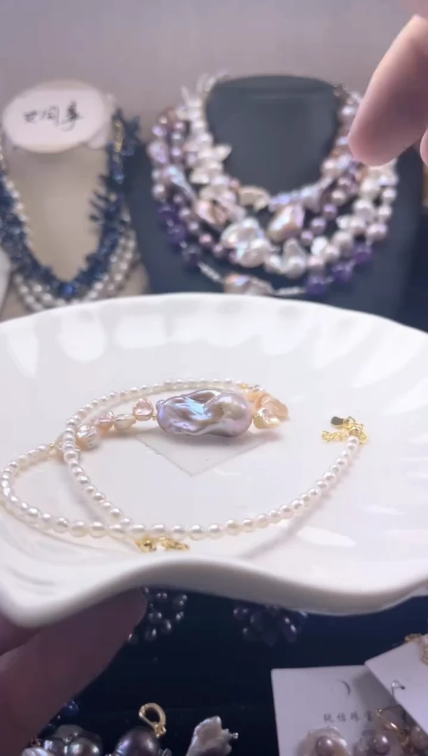 未镶嵌项链淡水珍珠【纯恬珠宝】