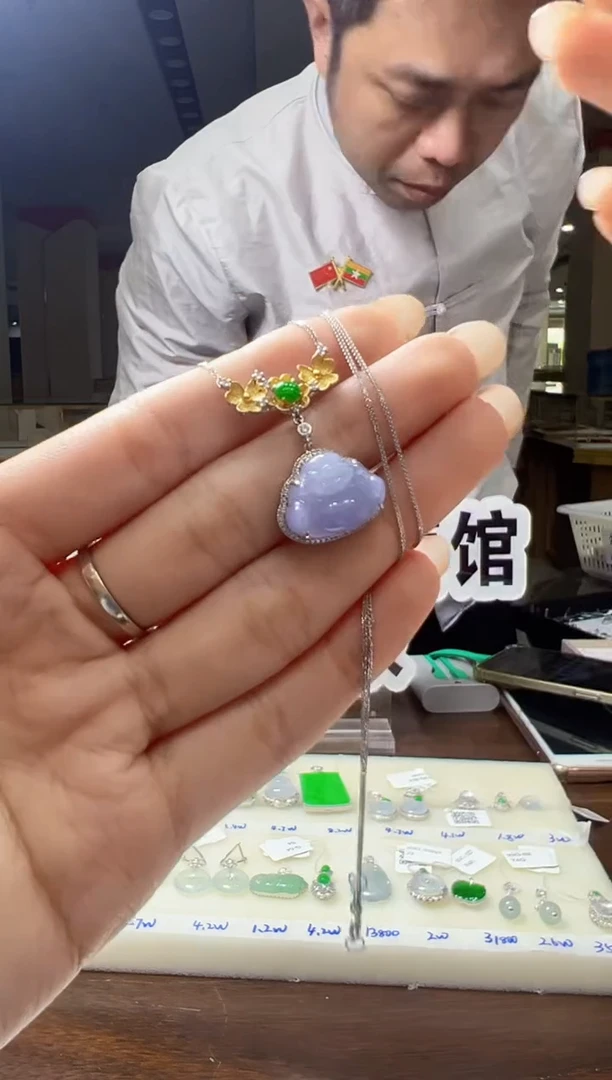 吊坠(赠链)18K金镶嵌翡翠缅甸珠宝严选馆