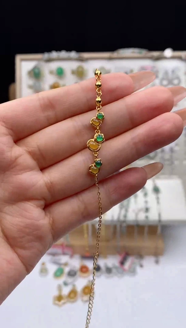 翡翠戒指银S925镶嵌天然A货翡翠