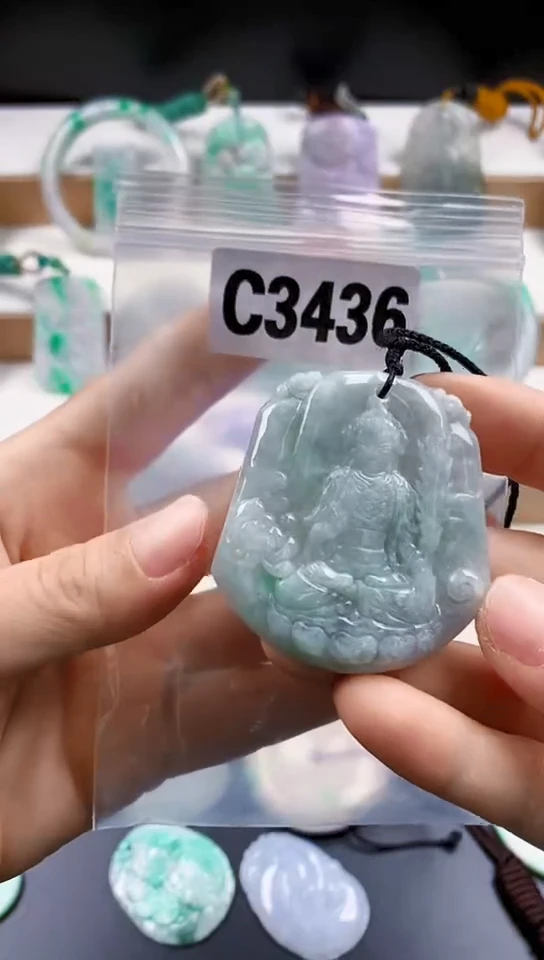 颈饰未镶嵌翡翠天然翡翠吊坠挂件