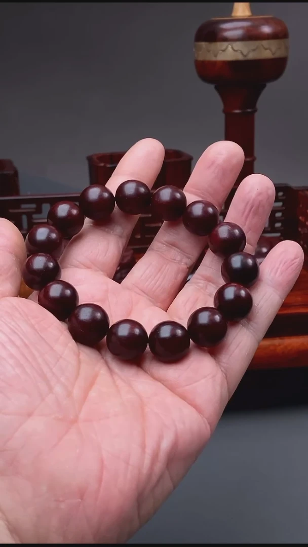 小叶紫檀印度小叶紫檀15mm手串