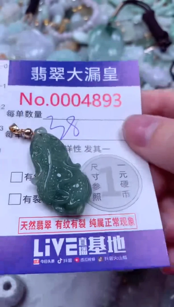 吊坠(不含链)未镶嵌翡翠4893