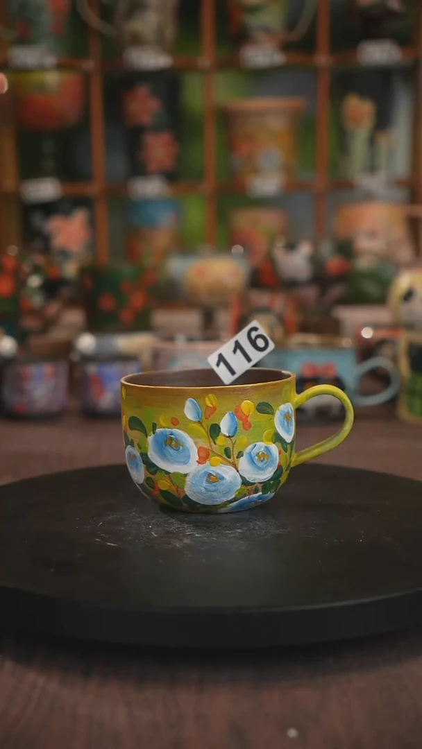 紫砂油画手绘釉下彩116