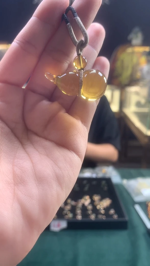 琥珀颈饰未镶嵌多米矿工严选