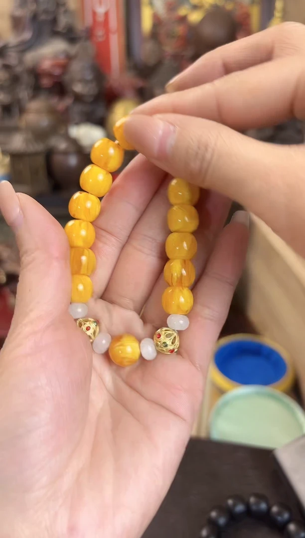 【闪购商品】蜜蜡手链未镶嵌【闪购商品闪购商品】