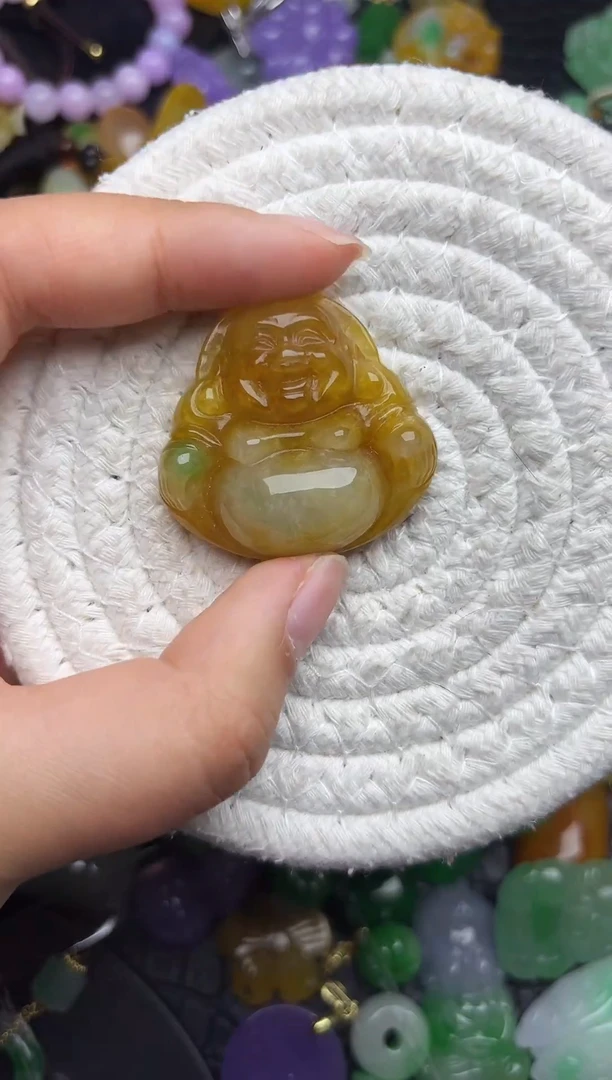 颈饰未镶嵌翡翠缅甸翡翠吊坠