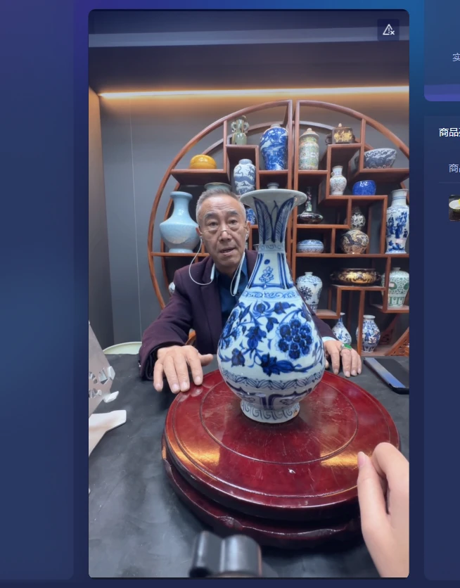 百年禄丰骨瓷 高端仓出中式摆件手绘唐宋仿古元明清瓷器手工陶瓷