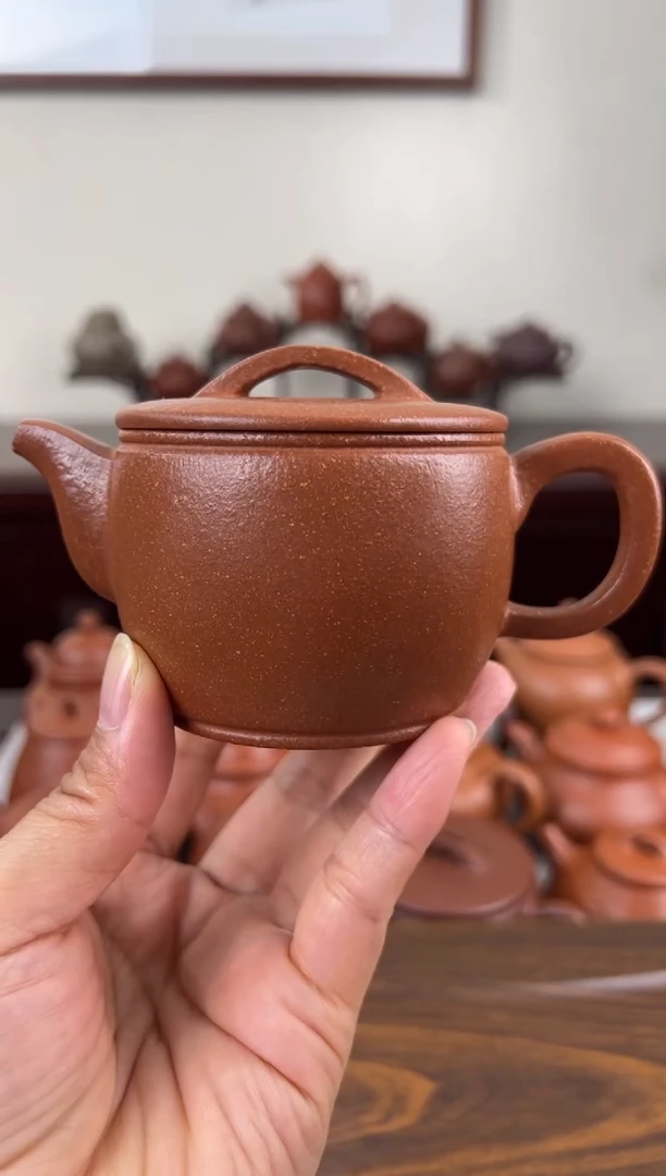 茶壶紫砂黄降坡汉瓦壶150CC