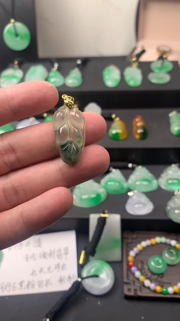 颈饰未镶嵌翡翠所见即所得，一图一物