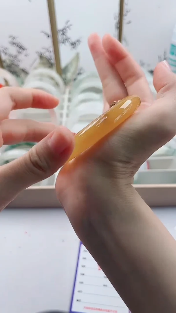 石英质玉手镯未镶嵌L53微色差53mm