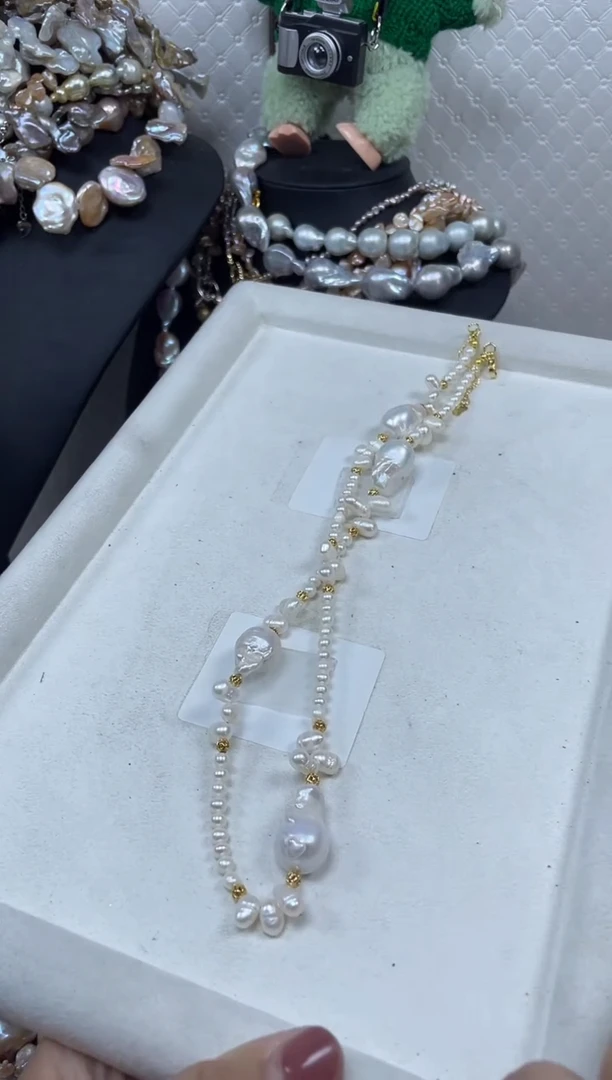 淡水珍珠未镶嵌项链【纯恬珍珠】（多样性发货发一）