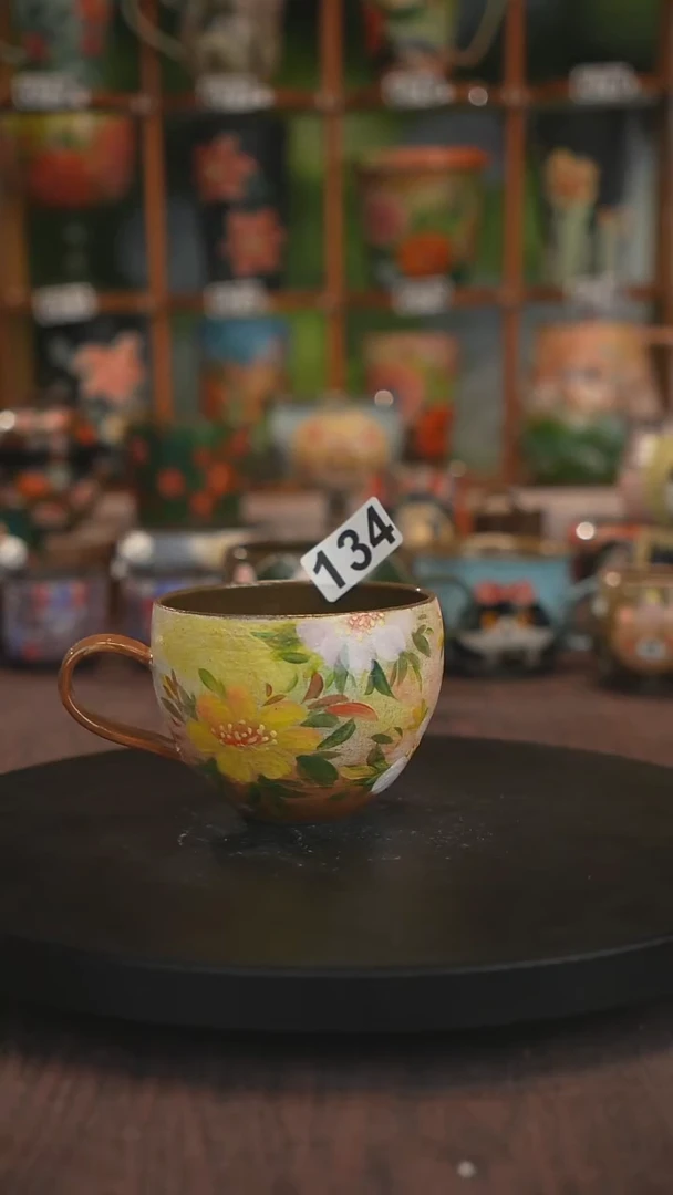 紫砂油画手绘釉下彩134