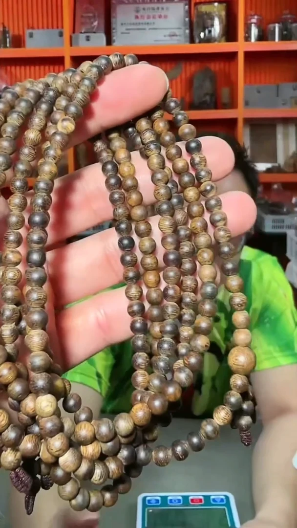 沉香手串6号沉水长串红土12g0.5多样性发一