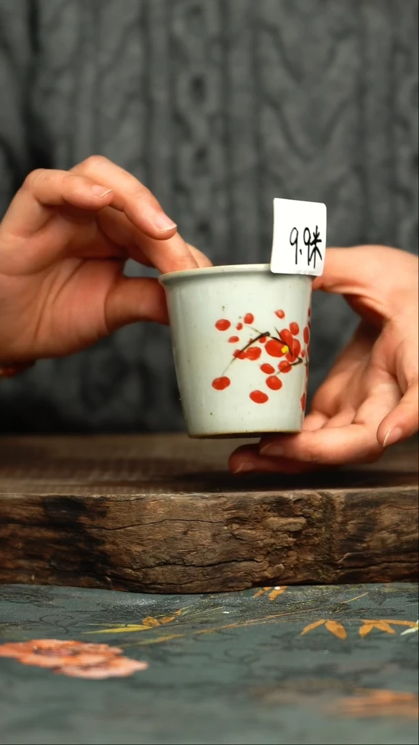 【闪购商品】杯釉下彩手工手绘同款陶器