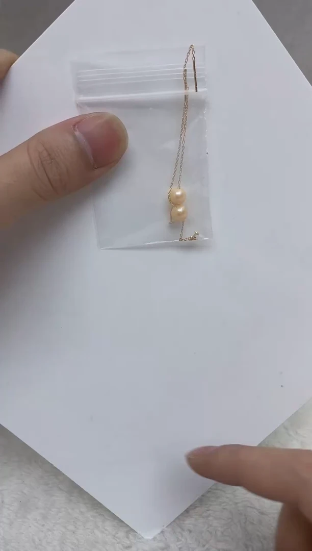 银S925镶嵌耳饰海水珍珠