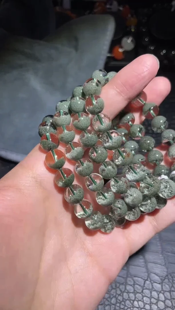 【闪购商品】水晶手链未镶嵌绿幽灵单圈A10（多样性发其一）