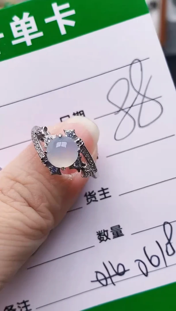 颈饰银S925镶嵌翡翠0618