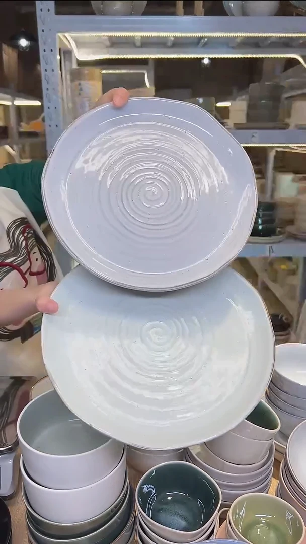 瓷69外贸尾货高温釉下彩陶瓷餐具默认微瑕