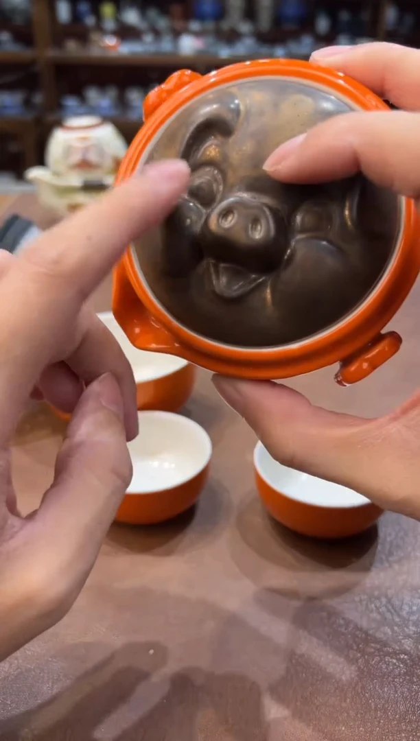 真的很便宜超好看会开片的旅行茶具