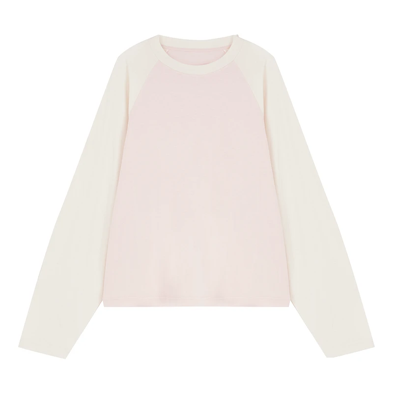 插肩撞色长袖TC1T315613