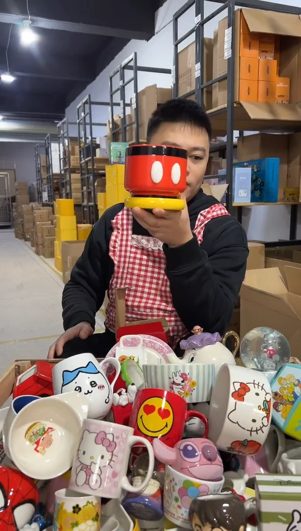 【闪购商品】杯陶瓷原盒米奇花盆