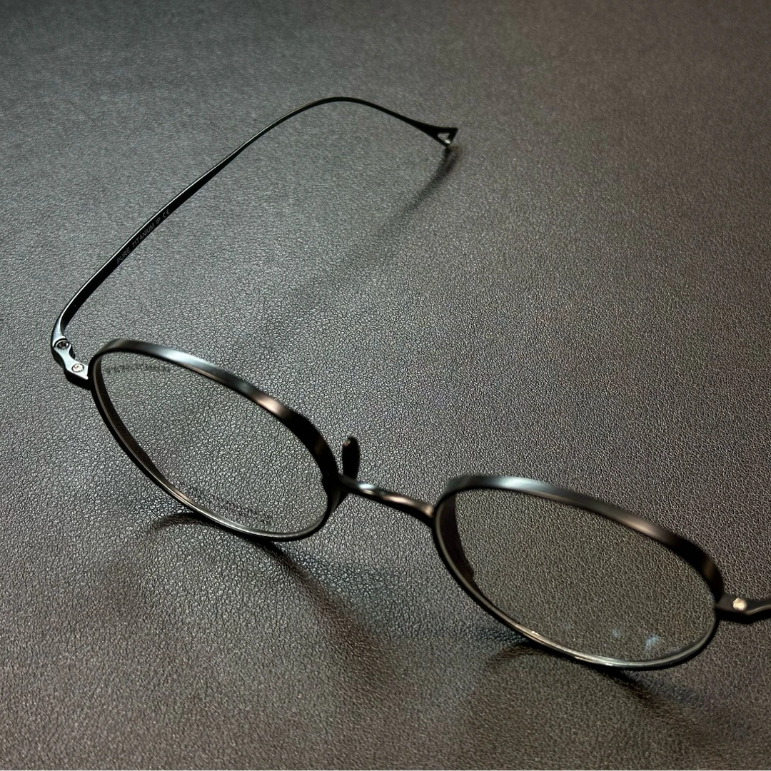 【花晨月夕】纯钛圆形高级感全框设计师款鼻托国潮高端眼镜框20812