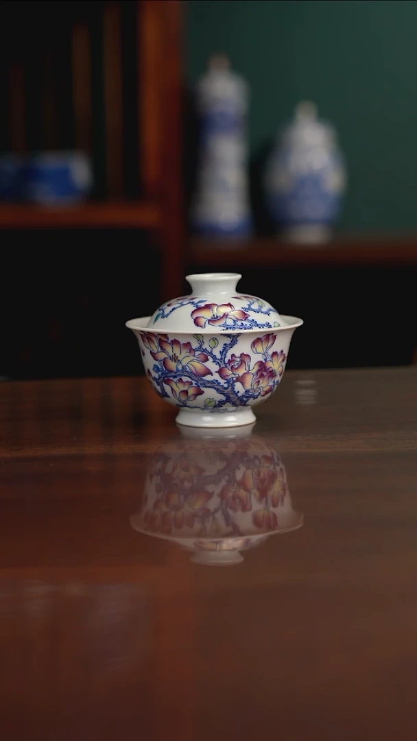 空山明月 新斗彩 玉兰