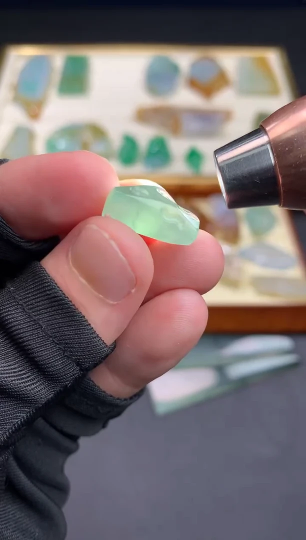 定制翡翠未镶嵌 天然翡翠裸石 （含工费）