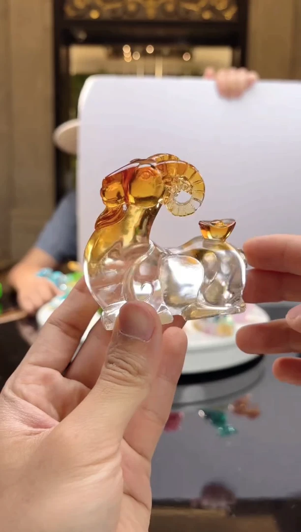 茶宠AJ06605玉玺羊艺术摆件