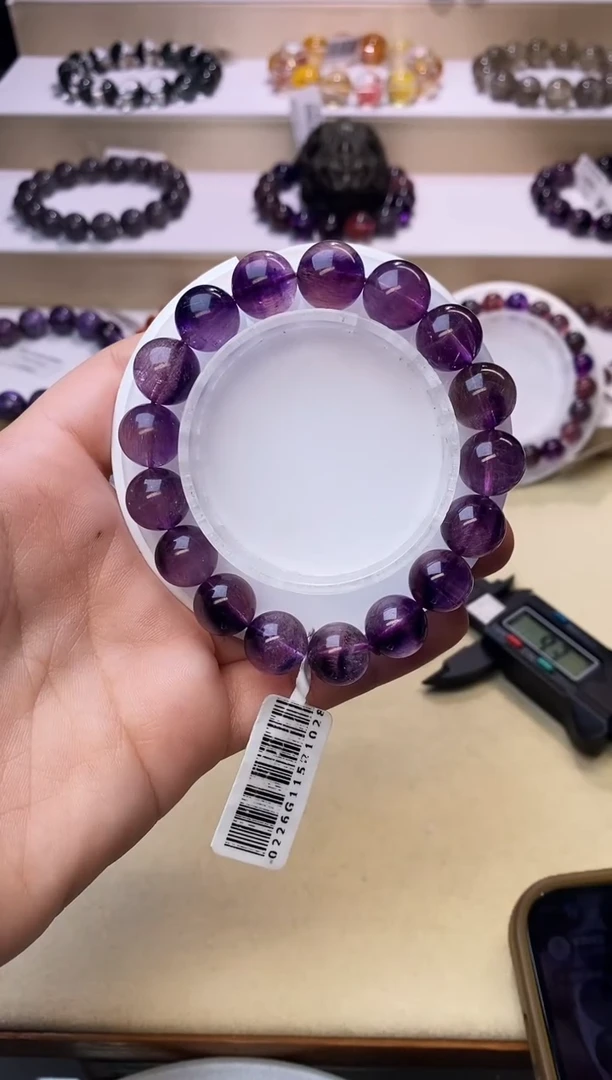 【闪购商品】水晶手链未镶嵌紫超七12m+