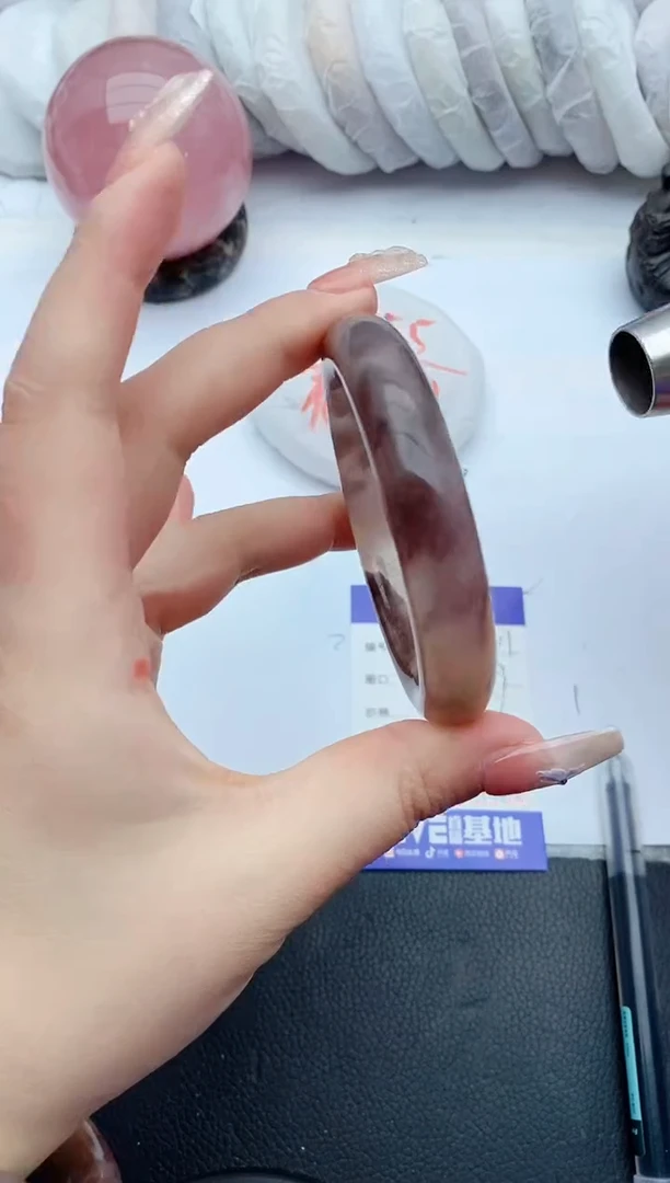 【闪购商品】石英质玉手镯未镶嵌F301+56/57