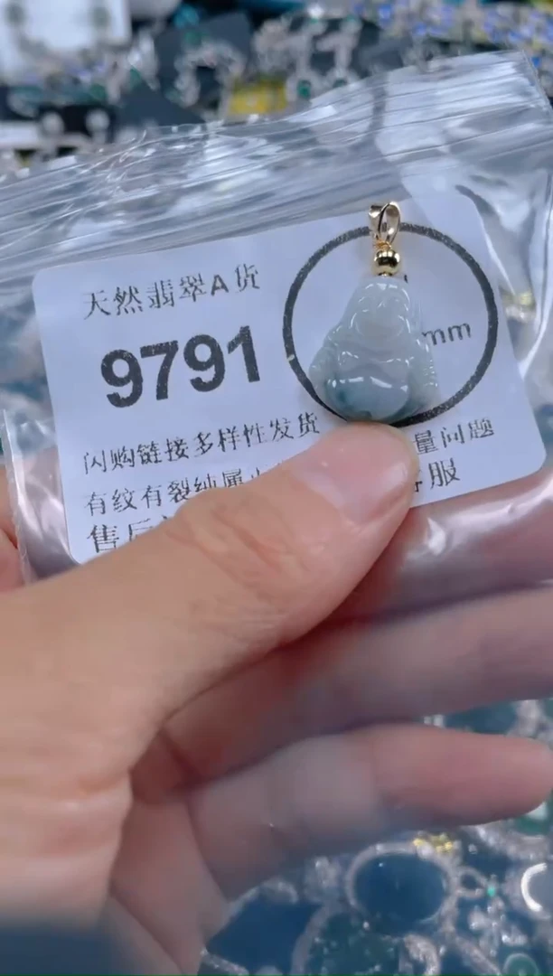 翡翠未镶嵌颈饰9791