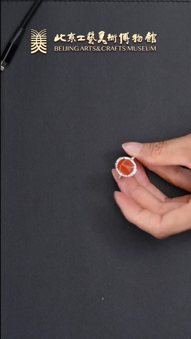 南红玛瑙戒指银S925镶嵌B0606GMD582南红戒指