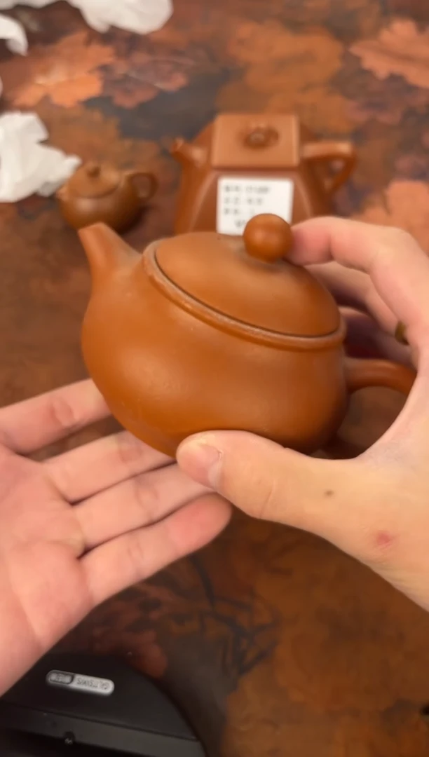 茶杯紫砂-橘皮仿古