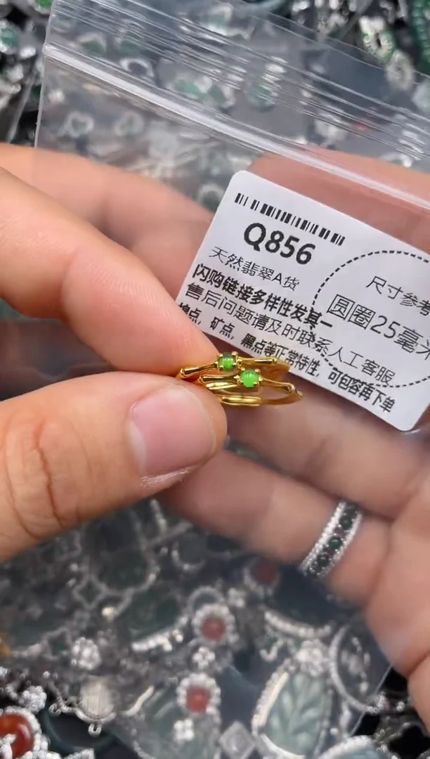 翡翠未镶嵌颈饰Q856戒指