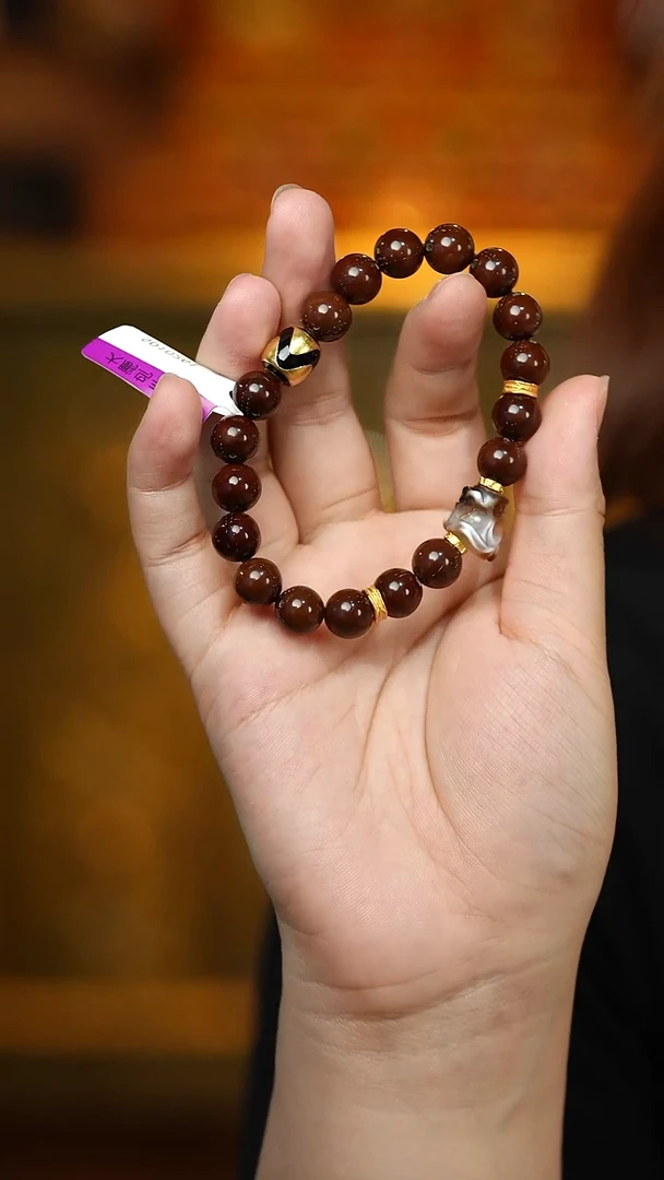 玛瑙/玉髓（覆膜）颈饰未镶嵌大P手串