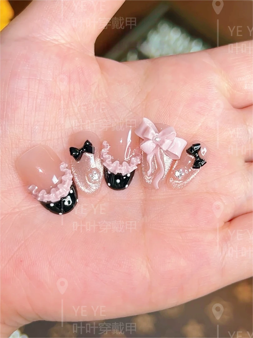 【甜心少女】少女风系列纯手工纯欲风穿戴美甲贴片1.0