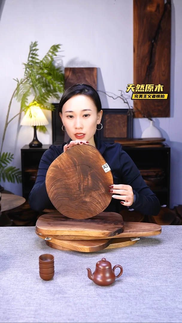 木北美黑胡桃原木.干裂疤结不属于商品质量问题完美主义者慎拍