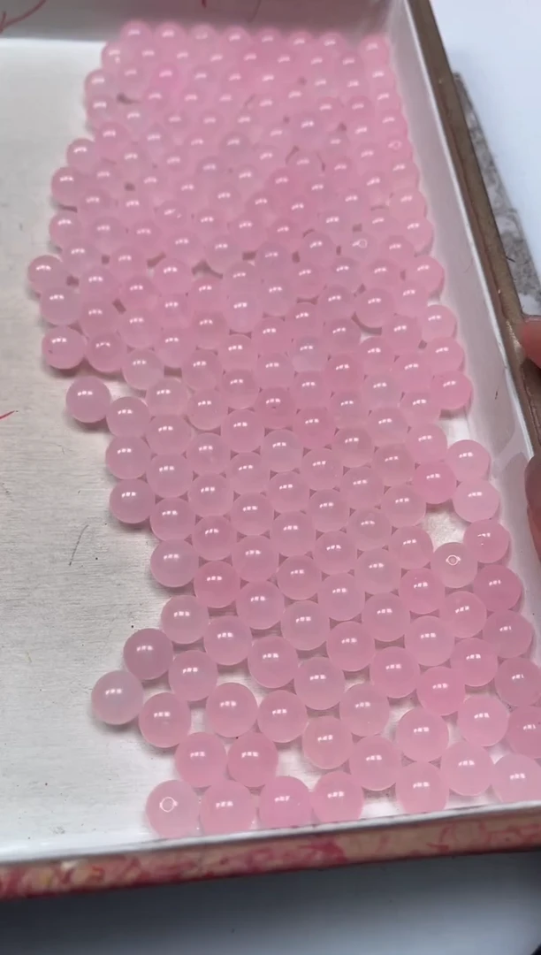 玛瑙/玉髓散珠未镶嵌B146冰粉玛瑙10mm20颗9.9元