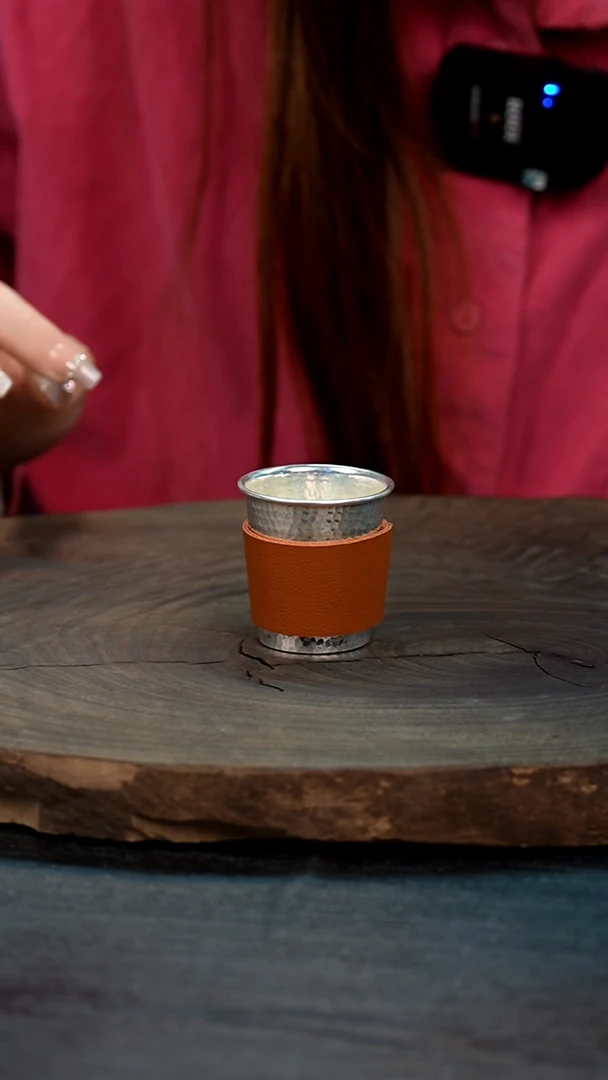 【闪购商品】手工锤纹银主人杯