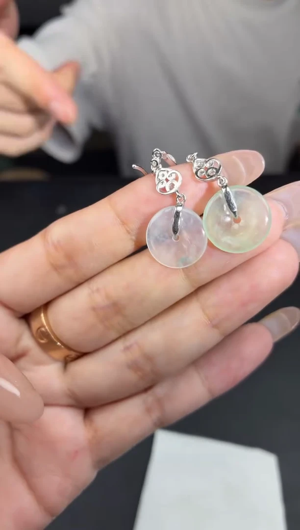 未镶嵌定制翡翠10-12HDJT0202331一对