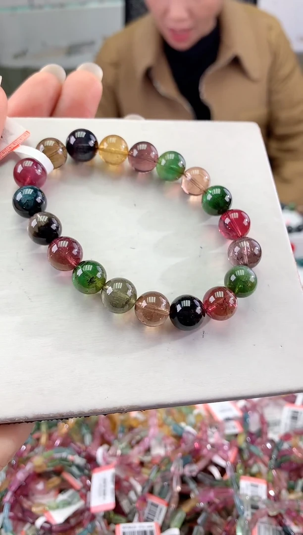 未镶嵌手链碧玺多样性发一条