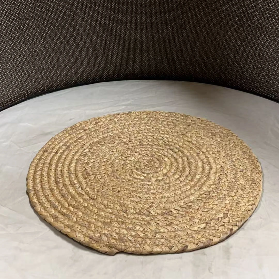 4265微瑕款 直径38厚0.5cm 水仙藤编家用蒲团坐垫 餐桌垫锅垫杯垫