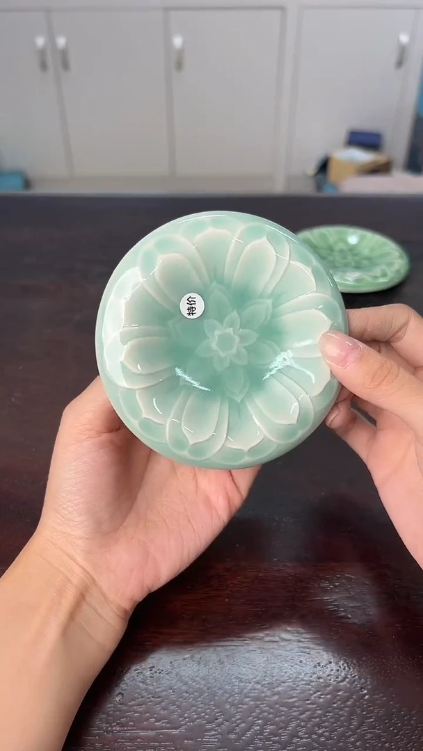 龙泉云间青瓷小米茶器