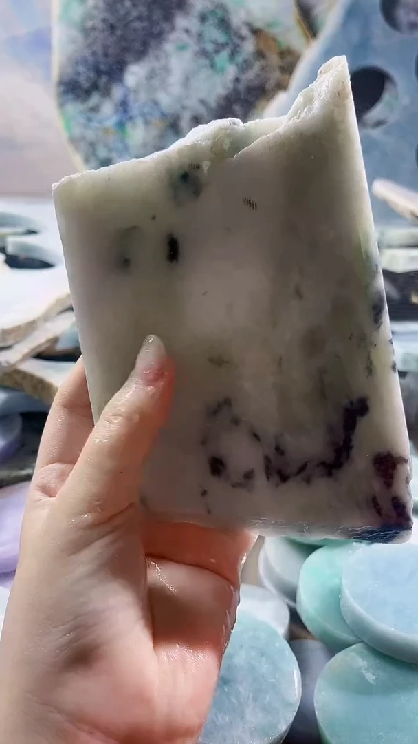 翡翠裸石 缅甸翡翠A货晴6662