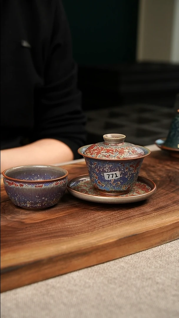 【闪购商品】瓷片钧瓷茶器茶具771