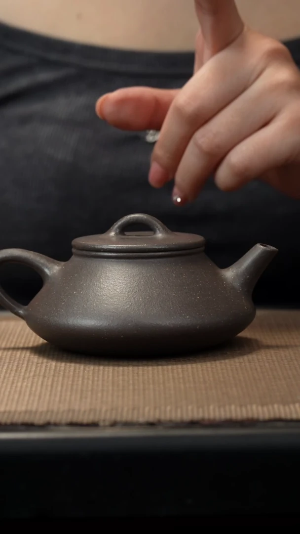 紫砂茶盏天青平盖180CC