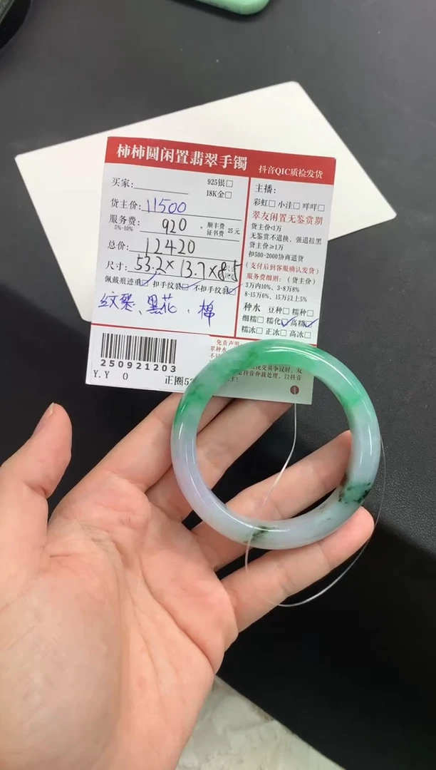 未镶嵌手镯翡翠李*荷姐姐250921203