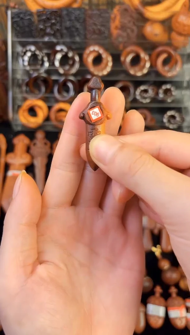 木木雕款雷桃木5公分紫薇小剑