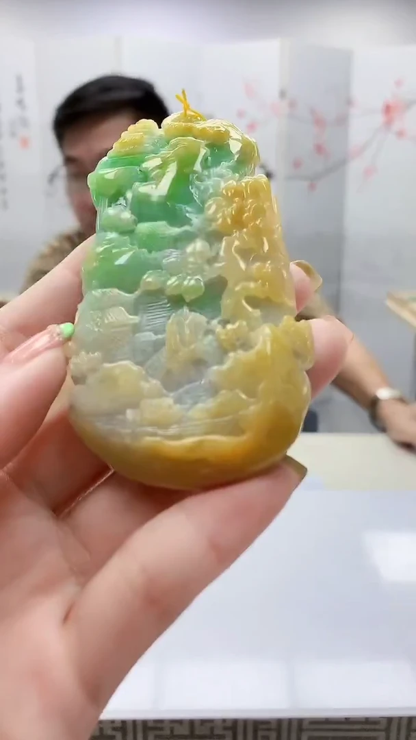 未镶嵌定制翡翠5153ry-毛货挂件124